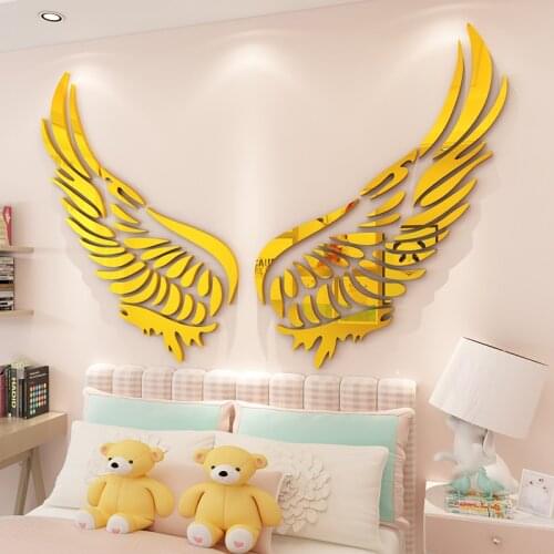 Creative Wings Creative Network Red Bedroom Fabric Wall Paste 3D Stereo Living Room Poster Wall Decoration Crafts Ornaments Gift