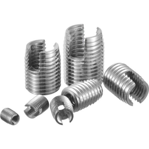 M2 M2.5 M3 M4 M5 M6 M8 M10 M12 302 slotted Type stainless steel Thread Repair Insert Self Tapping Slotted Screw Threaded