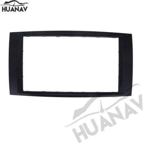 HUANAV Car Radio stereo Fitting installation adapter fascia For 2003-2009 Volkswagen Touareg Stereo Frame Audio Fascias frame