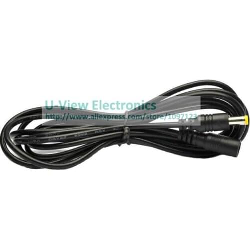 NCHTEK DC 5.5x2.1MM Male to Female Plug DC Power Extension Cord/Cable About 5M/Free Shipping/6PCS
