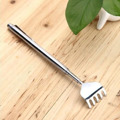 New Small Useful Stainless Telescopic Portable Extendable Handy Pen Clip Back Scratcher Scratch Gift