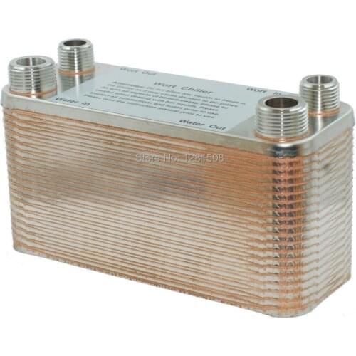 New 40 Plate Wort Chiller Corrugated, Stainless Steel 304, Brewing Chiller, 7.5"x2.9" Brewing Wort Chiller Home brew Cooler