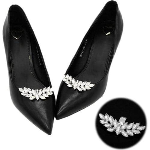 Shoe Clip Rhinestone Wings DIY Charms Women Wedding High Heels Fashion Buckle Accessories Clothes Decoration