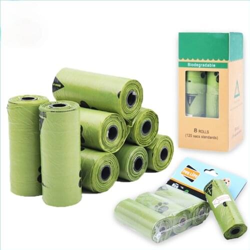 Dog Poop Bags Biodegradable Earth Friendly Green Puppy Cat Poop Bag Dispenser Pooper Scooper Collector Scoop Waste Garbage Bags