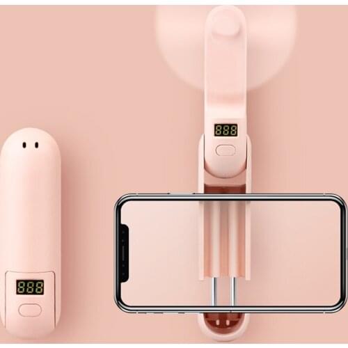 2020 New Portable MIni Fan 3-in-1 USB Foldable Handheld Cooling Fan Mini Fan Power Bank Phone Holder For Office Outdoor