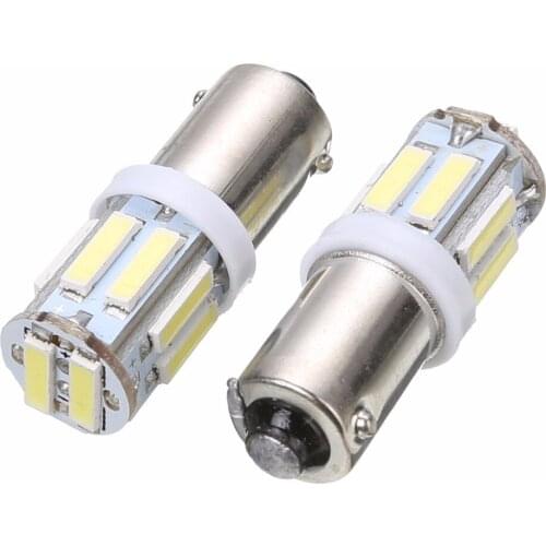 Factory Direct Sale 12V Width Light White Ba9s Indicator Light Automobile Led Small Lamp 7020 Lamp Bead 10smd Car Led Light