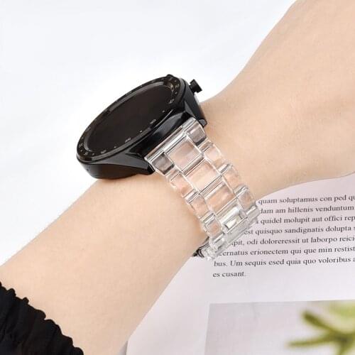 22MM 20MM Watch Strap For Men Women Sport Transparent Watchband For Samsung Gear Watch For Huawei Watch For Amazfit Bip Bracelet