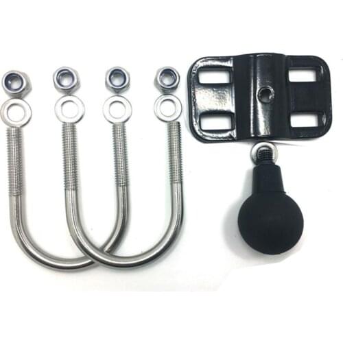 Ball Mount with Square Plates Bolt-Down RAM Mount 5mm-Thickness iron plate