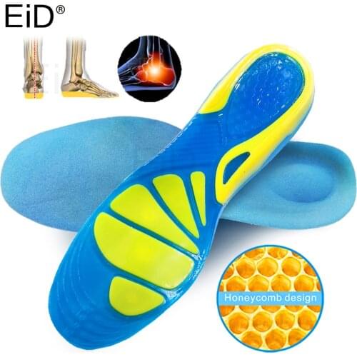 EiD Silicon Gel Insoles Foot Care for Plantar Fasciitis orthopedic Massaging Shoe Inserts Shock Absorption Shoe pad Unisex