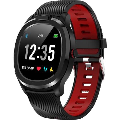 T01 Full Touch Blood Pressure Watch Bracelets Multiple Tracker Sports Men Real Time Morning Body Temperature Heart Rate Date