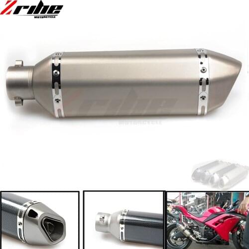 Motorcycle Exhaust Universal Muffler Motorbike 51mm Inlet Exhaust For Honda CBR600RR CBR1000RR FIREBLADE PCX125 PCX150