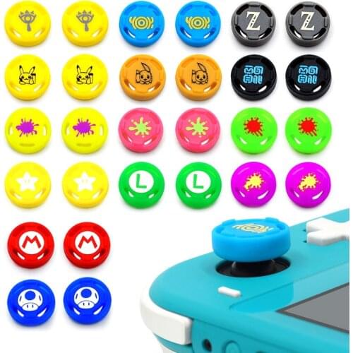 2 pieces Game Cat Thumb Stick Grip Cap Joystick Protective Cover For Nintendo Switch NS Lite Joy-con Controller Thumbstick Case