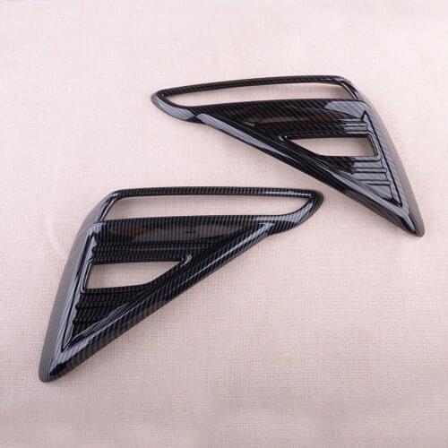 2pcs Carbon Fiber Style ABS Rear Fog Light Lamp Cover Trim Fit for Kia Forte K3 Cerato 2019 2020 Accessories