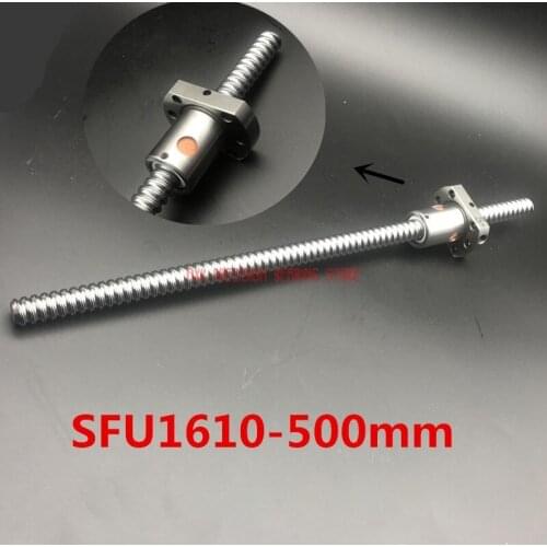 2021 Cnc Router Parts AXK Linear Rail 1 Pc 500mm Rm1610 Rolled Threaed +1 Sfu1610 Ball Nut For Cnc Router Xyz Table Parts