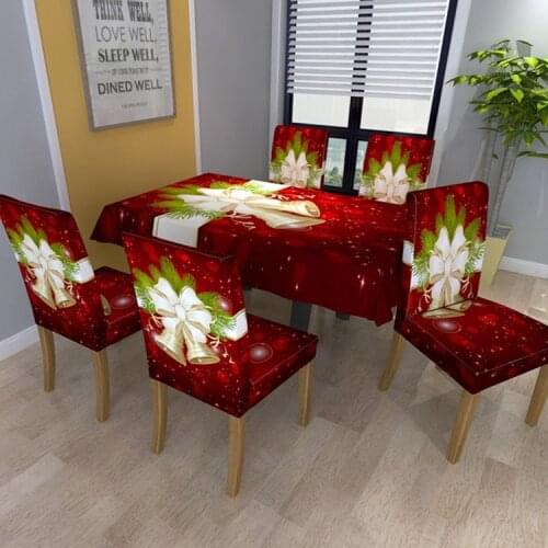 2021 Christmas Decor Chair Cover For Home Hotel Wedding Dining Chair Cover Elastic Kitchen Chairs Slipcover Case Home Textiles