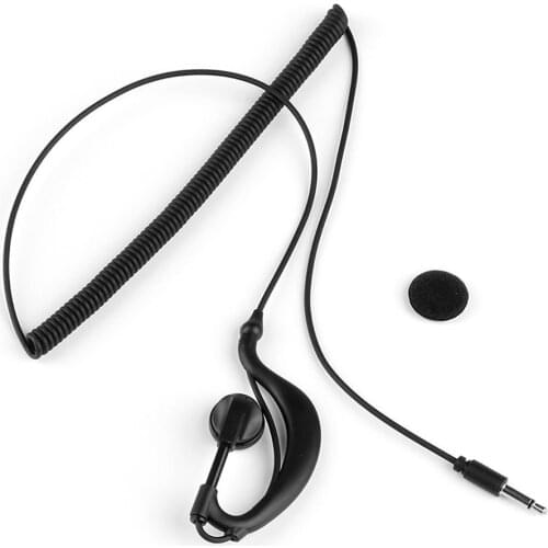 3.5mm Curved Mono Earphone Listen Only Earpiece Wireless In-ear ONLENY Line Type Hybrid Technology Common Headphone,sport