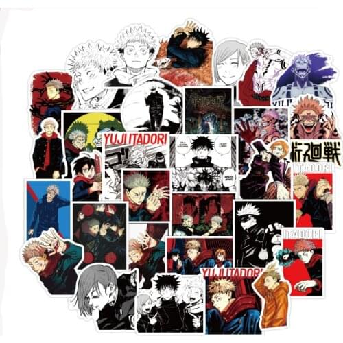 50Pcs Jujutsu Kaisen Sticker For Computer Guitar Refrigerator Suitcase Sticker DIY Scrawl