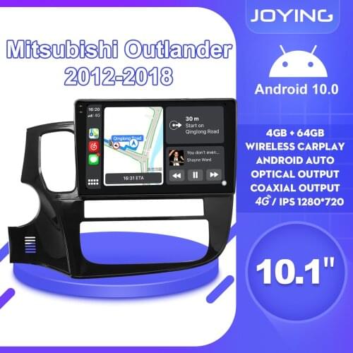 10''Autoradio 1 Din Android 10 Head Unit Car Radio Stereo GPS Navigation Wireless Carplay For Mitsubishi Outlander 2012 2018 DVR