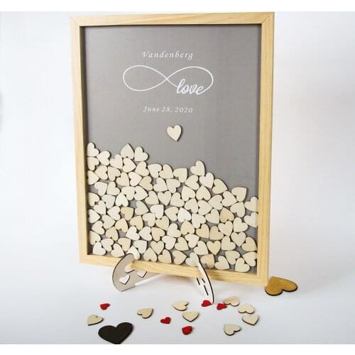 Infinite Love Design Wedding Guest Book Frame Drop Box Guestbook Wooden Wedding Custom Drop Box Guestbook Rustic Wedding Decor
