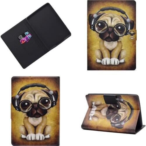 Printed E-book case For kindle paperwhite 1 2 3 Stand PU Leather with card slot cover for paperwhite 1 2 3 Funda case+stylus Pen