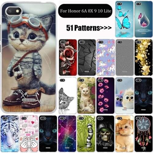 Case For Huawei Honor 8X 6A 9 Lite Case Cover Silicone Funda for Huawei Honor 10 Lite Case Back Cover TPU Capa Coque Shell etui