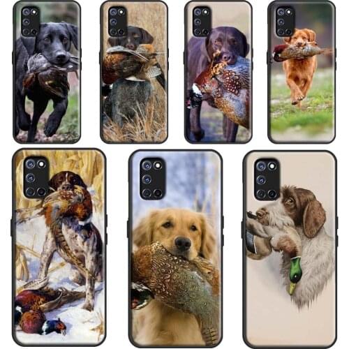 Hunting Dog Cover For OPPO A5 A9 A53 A31 2020 A1K A3S A5S A15 A52 A72 A83 A91 A93 Find X3 Pro F5 Case