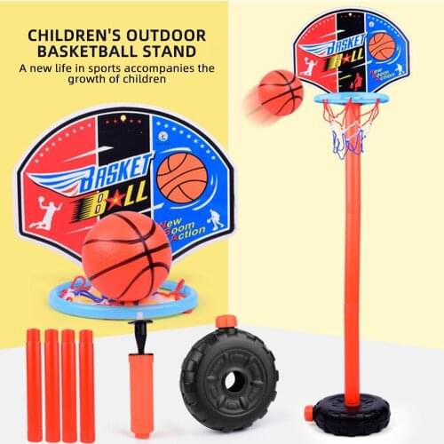 Adjustable Height Kids Children Basketball Training Sets Basketball Goal Hoop Toy Set Basketball for Boys Training Practice
