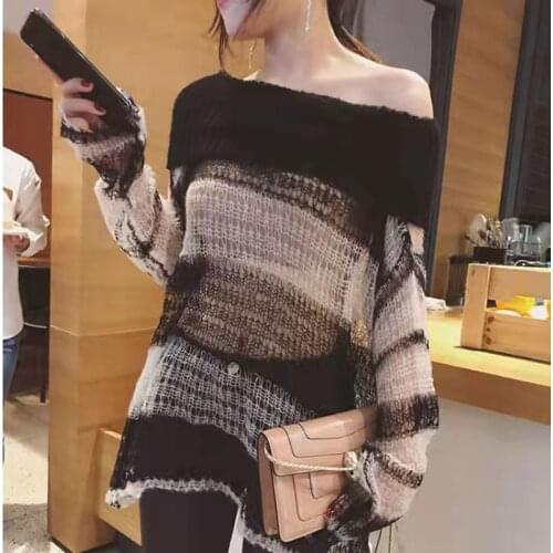 Женские пуловеры с открытыми плечами GogoVlike China At AliExpress