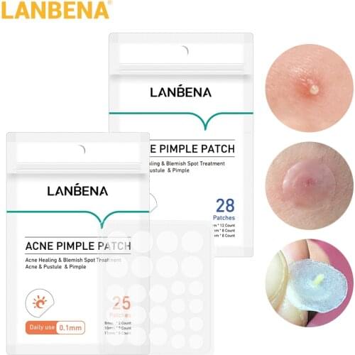 LANBENA Day + Night Acne Removal Pimple Patch Tea Tree Extract Invisible Stickers Acne Treatment Pimple Remover Face Skin Care