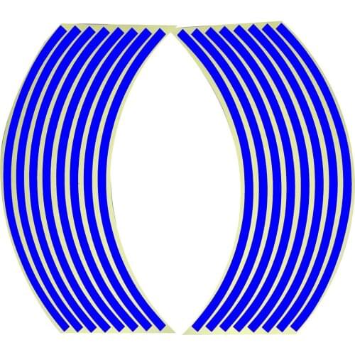 Motorcycle Car Wheel Sticker Wheel Ring Rim Ring Stickers Modified Wheel Stickers Tire Reflective Sticker