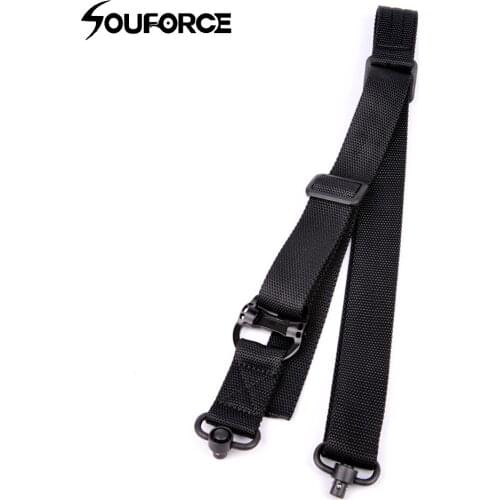 Gun Sling Nylon Multi Mission Adjustable 1.25" Tactical Rifle Gun Sling Quick Detach QD Swivel End Hunting Gun Strap Outdoor