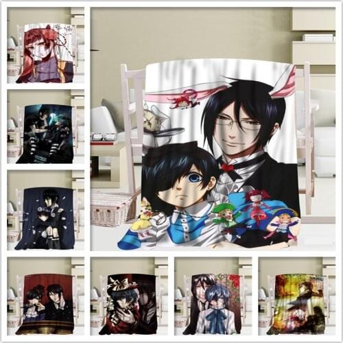 New Arrival Kuroshitsuji Nice Blankets 3D Printing Soft Blanket Throw On Home/Sofa/Bedding Portable Adult Travel Cover Blanket
