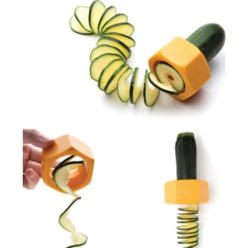 New ABS Carrot Cucumber Grater Spiral Blade Cutter Vegetable Fruit Spiral Slicer Salad Tool Zucchini Noodle Spaghetti Maker
