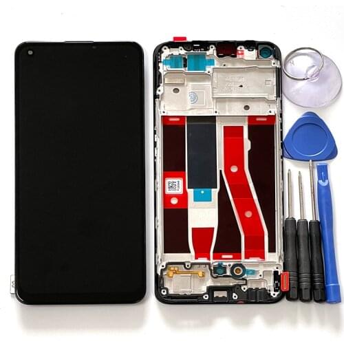 6.43'' Original AMOLED LCD For Oppo Reno5 Lite CPH2205 Display Screen Touch Panel Digitizer For Reno 5 Lite Assembly Parts