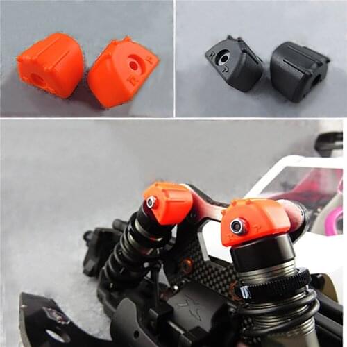Anti-Wear Rubber Shock Absorber Protective Cover for Cross Country Bigfoot RC Model Car Upgrade Parts
