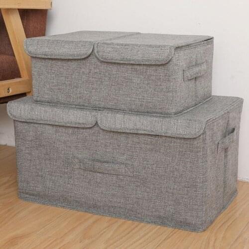 Foldable Storage box Anti-mold Organizers Large Boxes for storage Clothes Blankets organizador Zippe box WF