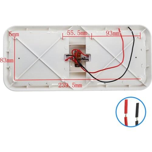 LED RV Puck Light Double Dome Cabinet Light, on&Off Switch, 12V DC RV Dome Light for RV Camper Trailer Boat Motorhome