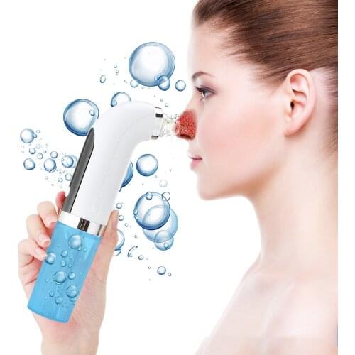 Electric Small Bubble Blackhead Remover USB Rechargeable Water Cycle Pore Acne Pimple Removal Vacuum Suction Facial Cleaner Tool