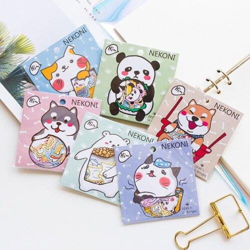 1sets/1lot Vintage Cats Dogs Paper Travel Diary Planner Decorative Mobile Stickers Scrapbooking Craft Stationery Stickers