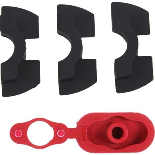 2 Pcs Accessories: 1 Pcs Pole Front Fork Rubber Pad Folding Cushion & 1Pcs Charging Port Dust Plug Rubber Case