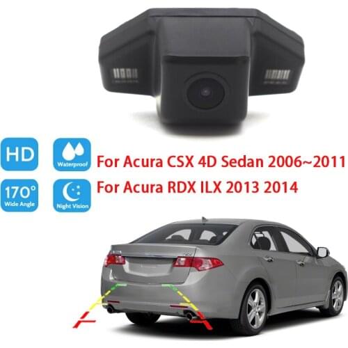 Car Rear View Reverse BackUp Parking Camera For Acura CSX 4D Sedan 2006~2011 For Acura RDX ILX 2013 2014 Night Vision Waterproof