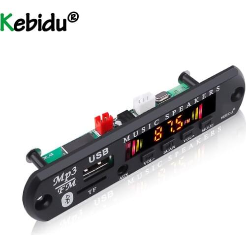 Dropship 5V 12V Car MP3 Decoder Board WMA Audio MP3 Player USB TF FM Radio Module Wireless Bluetooth 5.0 For Car Wholesale Newly
