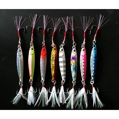 Hot Sale 1 PiecesMetal Lure Fishing Spoon Freshwater Fishing Hard LureSliceJigBait Spoon Fishing Tackle Metal Jigging