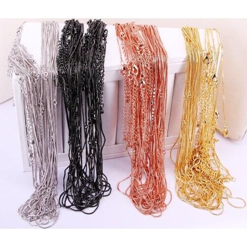 20PCS Dainty Chain Necklace, Snake Chain Necklace, Snake Chain, Simple Necklace Chain, Jewelry Accessories