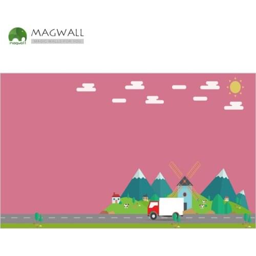 Magwall magnetic children graffiti wallpaper—Childhood Series 0.9*1.2m eco-friendly smooth writing board