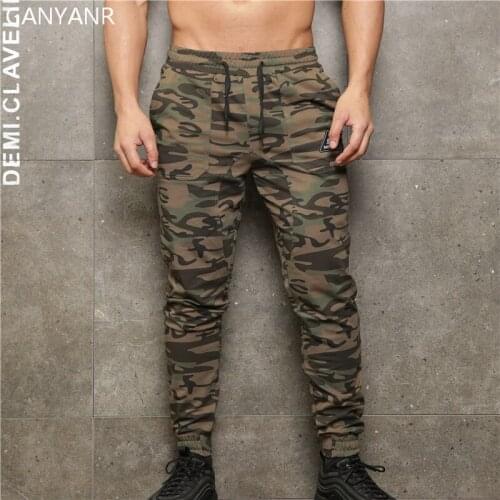 GANYANR Running Pants Men Training Gym Leggings Jogging Sport Fitness Basketball Athletic Football Sweatpants Elastic Workout