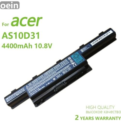 Oein Genuine AS10D31 4400mAh For Acer For Aspire V3 5741 5742 5750 5551G 5560G 5741G 5750G AS10D51 AS10D61 AS10D71 AS10D75
