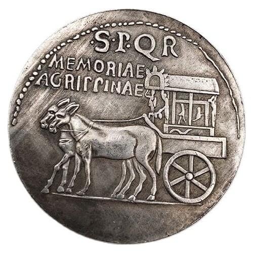 Roman Coin Memory Donkey Car Commemorative Coin Collection Souvenirs Home Decoration Crafts Ornaments Gifts