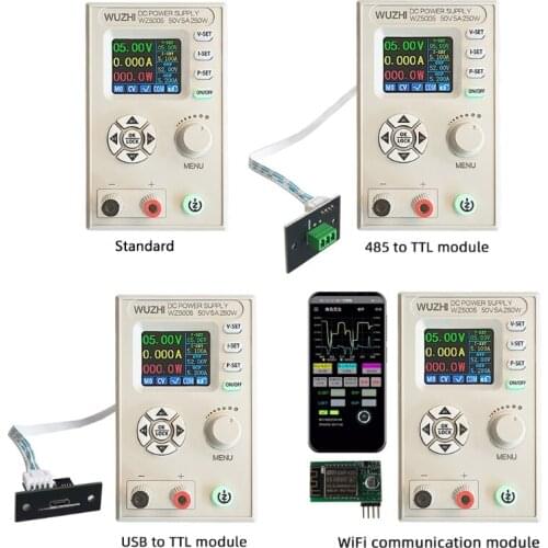 WZ5005 DC DC-Buck Converter CC CV 50V 5A Power Module Adjustable Regulated laboratory power supply 5V 12V 24V communication