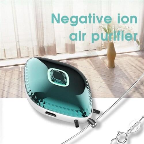 Negative Ionizer Anion Air Cleaner Portable Air Purifier USB Wearable Necklace Personal Air Freshener Flavoring For Home Dropshi
